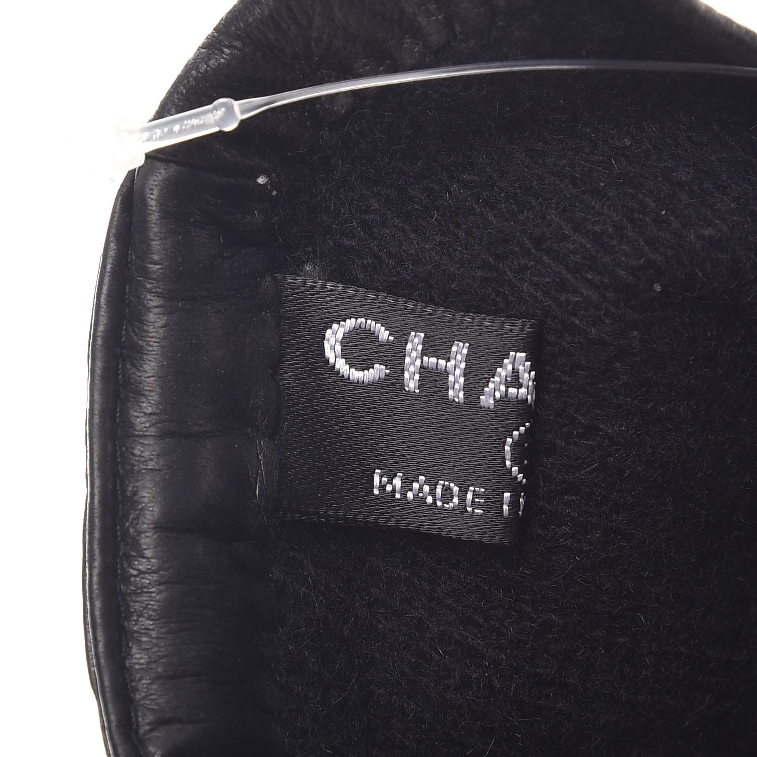 Chanel Lambskin Quilted Chocolate Bar Gloves 7 Black 5 of 6