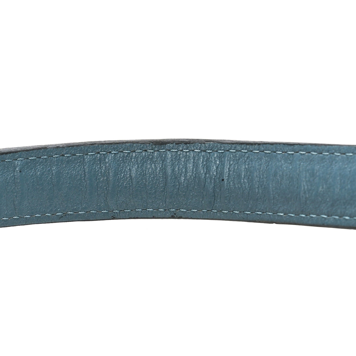 Loewe Goatskin Embossed Avenue Shoulder Bag Blue 11 of 11