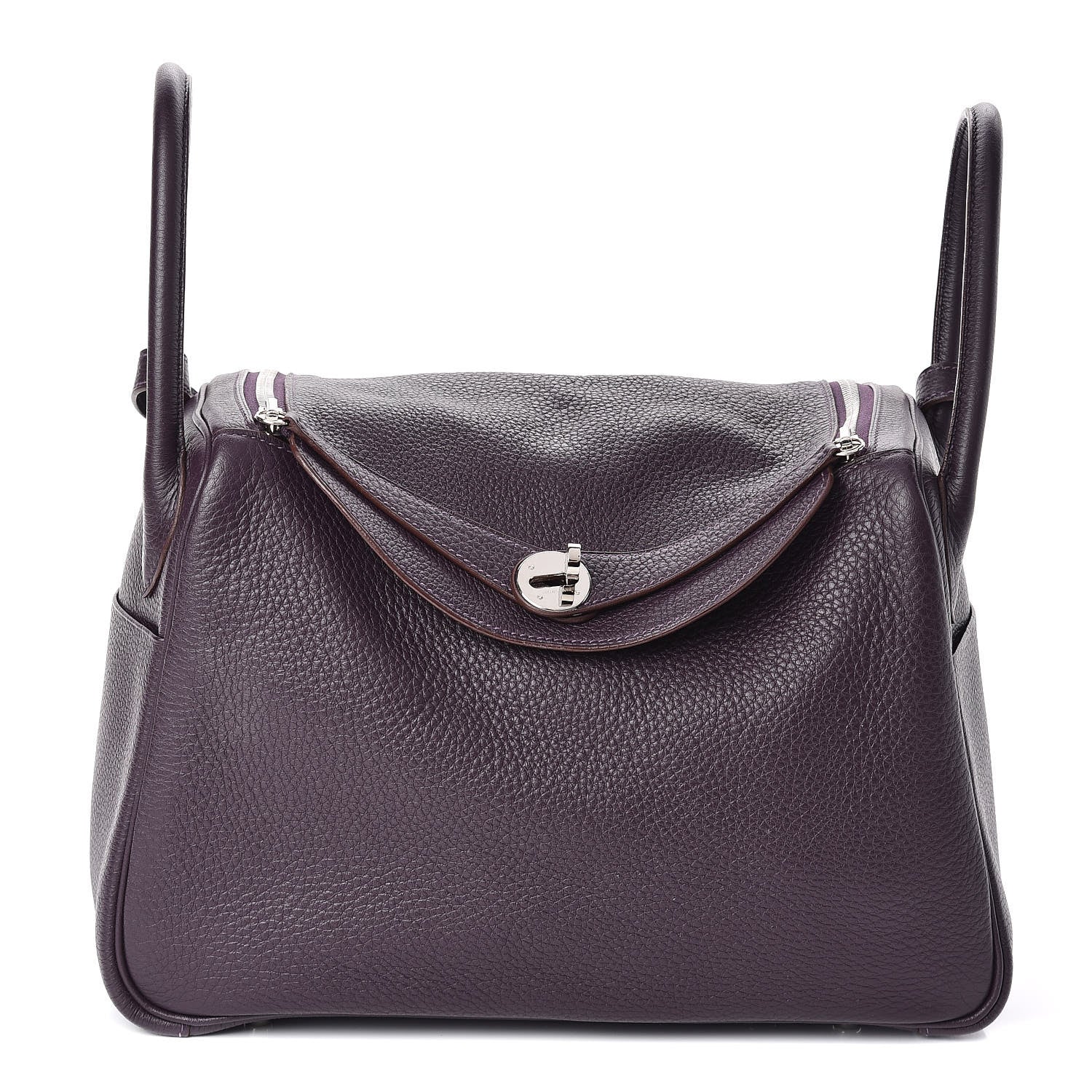 Hermes Taurillon Clemence Lindy 30 Raisin 1 of 10