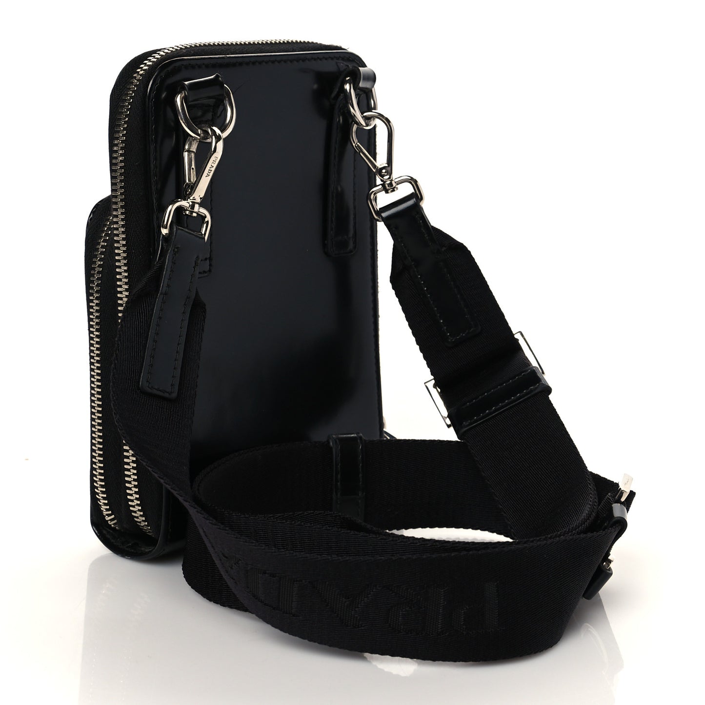 Spazzolato Smartphone Case Crossbody Black