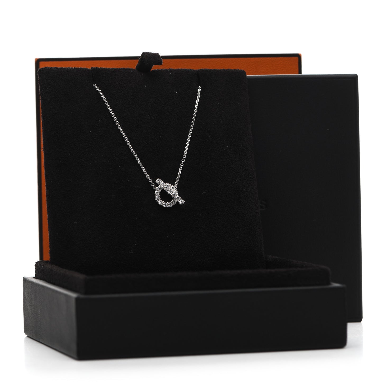 18K White Gold Diamond Finesse Pendant Necklace