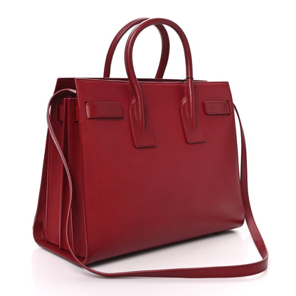 Saint Laurent Calfskin Small Sac De Jour Oxblood 3 of 11