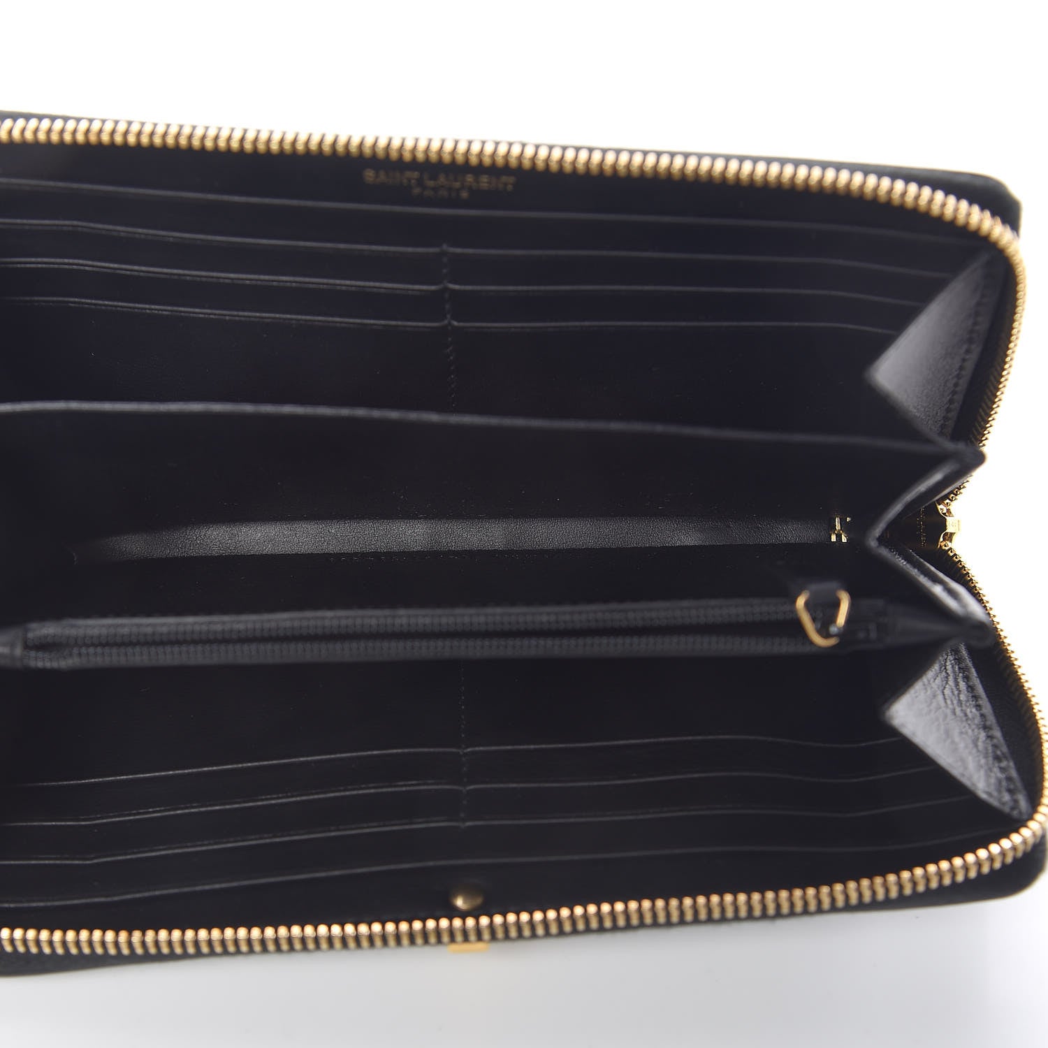 Saint Laurent Calfskin Classic Y Ligne Zip Around Wallet Black 5 of 7