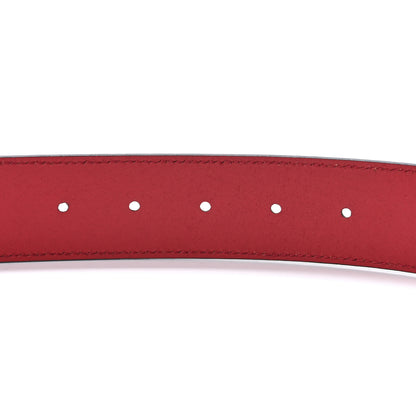 Gucci Selleria Calfskin Mens Interlocking G 37mm Belt 85 34 Rosso 3 of 4