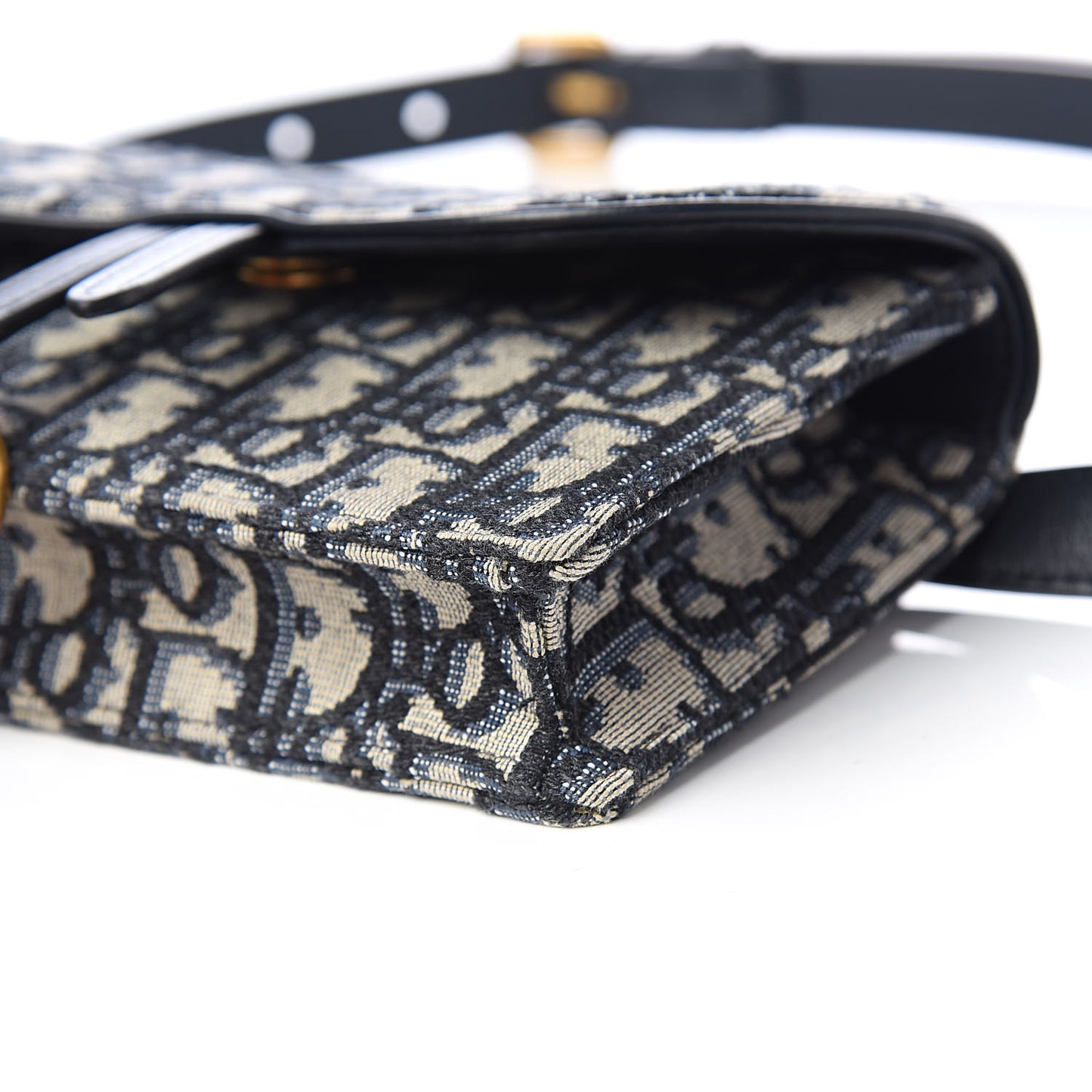 Oblique Saddle Belt Bag Blue
