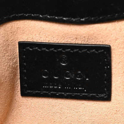 Gucci Calfskin Matelasse Monochrome GG Marmont Chain Belt Bag Black 6 of 11