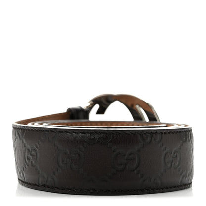 Gucci Guccissima Interlocking G Belt 105 42 Dark Brown 2 of 7