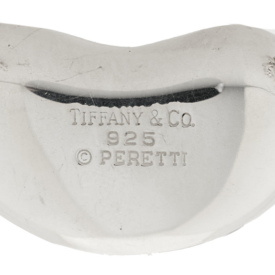 Sterling Silver 25mm Elsa Peretti Bean Pendant Necklace