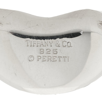 Tiffany Sterling Silver 25mm Elsa Peretti Bean Pendant Necklace 5 of 5