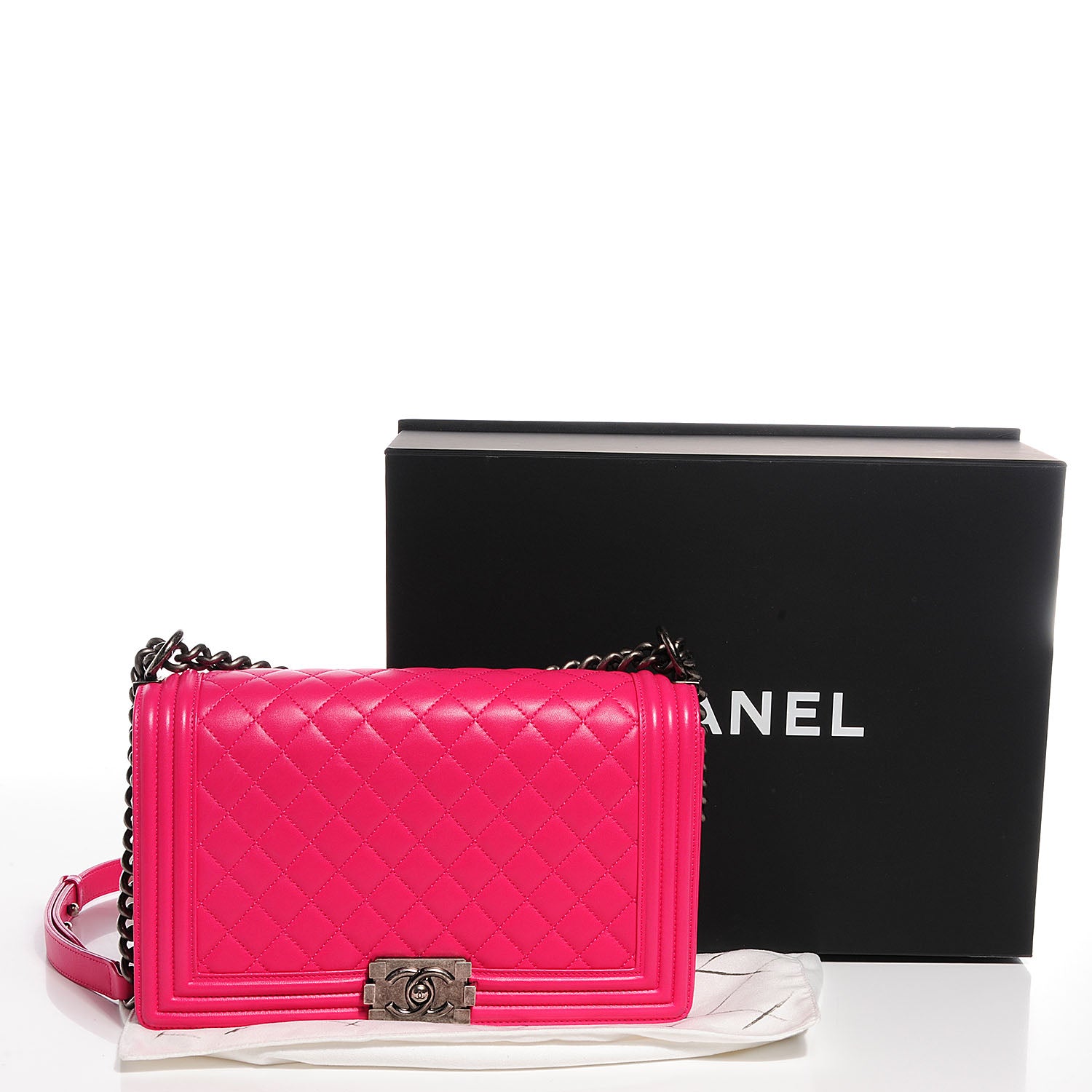 Chanel Lambskin Quilted New Medium Boy Flap Pink 5 of 9