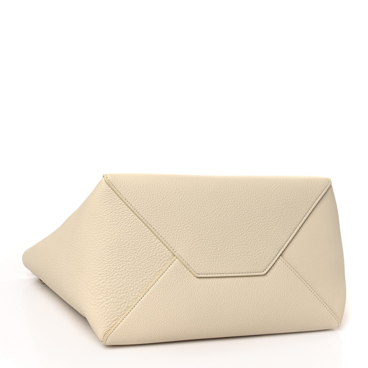 Celine Soft Grained Calfskin Small Belt Cabas Phantom Cream 4 of 10
