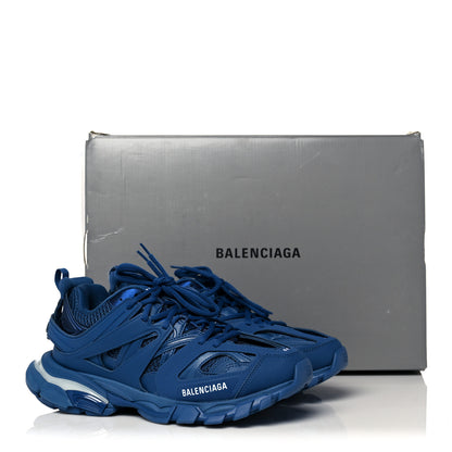 Balenciaga Mesh Nylon Mens Track LED Sneakers 41 Blue Grey White 9 of 9
