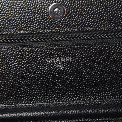 Chanel Caviar Quilted Wallet On Chain WOC Black 6 of 12