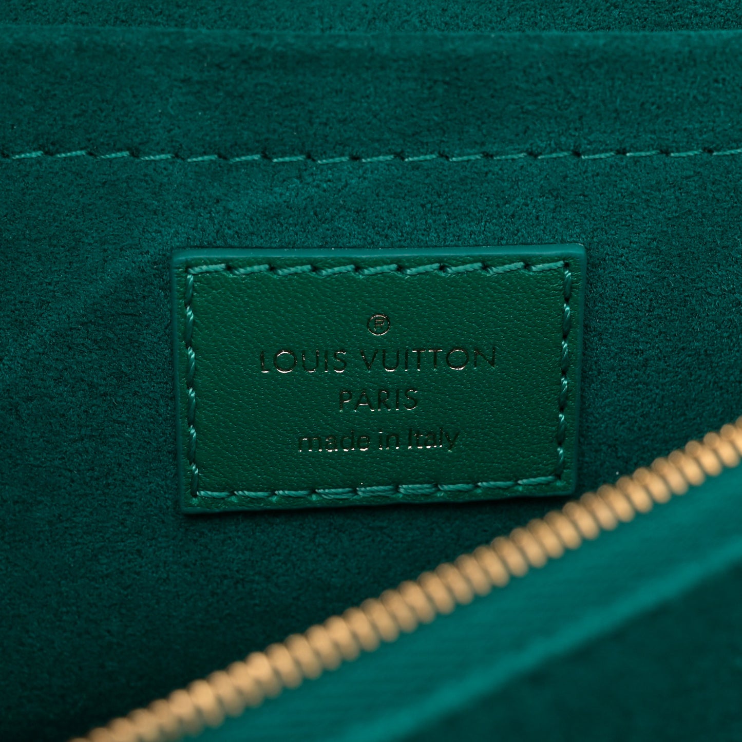 Calfskin New Wave Chain Bag MM NM Emerald