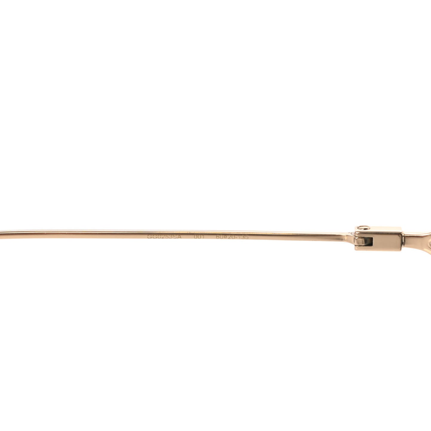 Metal Round Pearl Tip Sunglasses GG0253S Gold