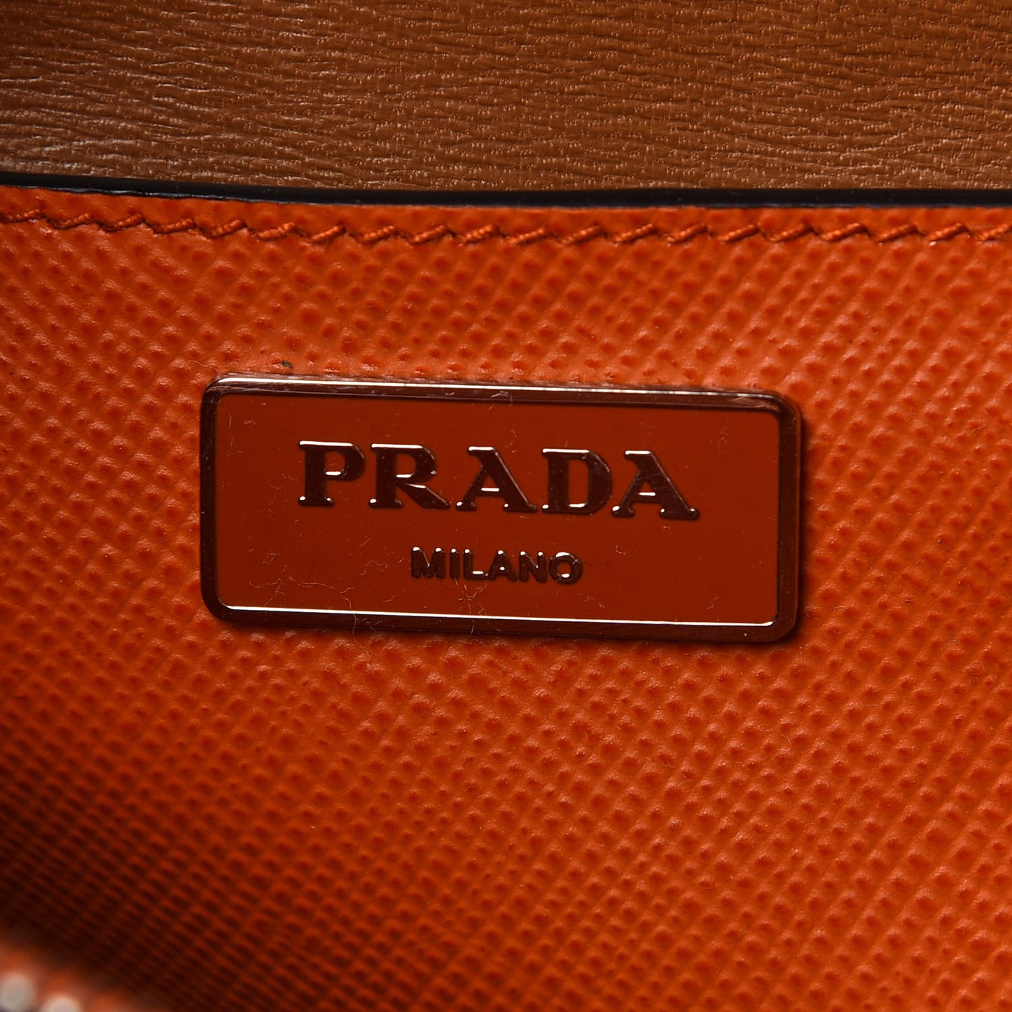 Saffiano Cuir Twin Tote Papaya
