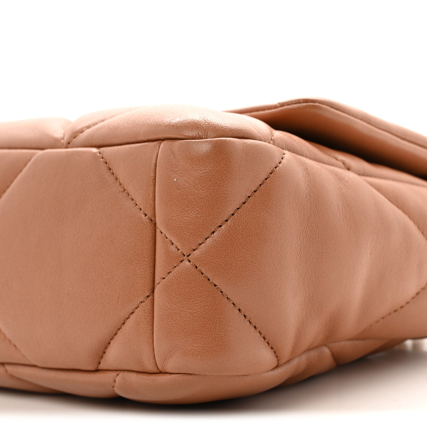 Chanel Lambskin Quilted Medium Chanel 19 Flap Brown 10 of 12