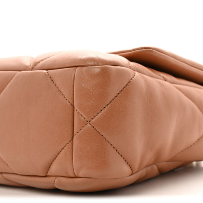 Chanel Lambskin Quilted Medium Chanel 19 Flap Brown 10 of 12