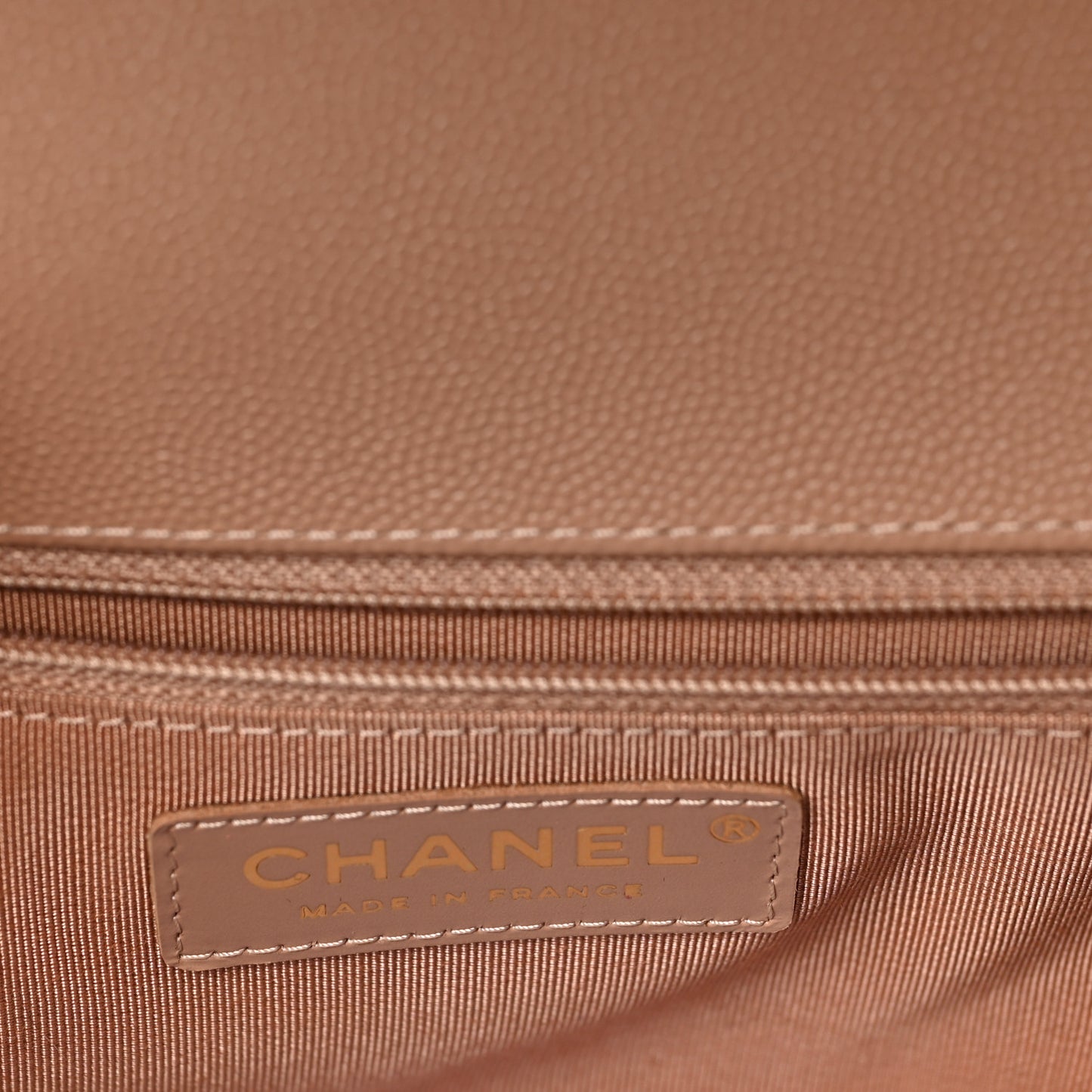 Caviar Quilted New Medium Boy Flap Camel