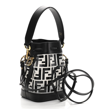 Fendi TPU FF Vitello Grace F is Fendi Mini Mon Tresor Bucket Bag Black 3 of 11