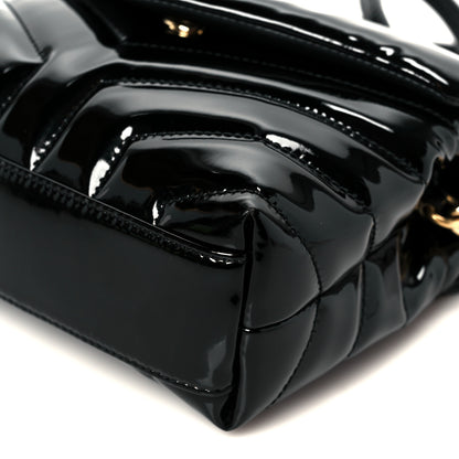 Saint Laurent Patent Y Quilted Monogram Toy Loulou Crossbody Bag Black 11 of 11