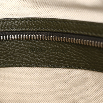 Gucci Calfskin Jumbo GG Embossed Double Buckle Medium Messenger Bag Dark Vintage Olive 7 of 10