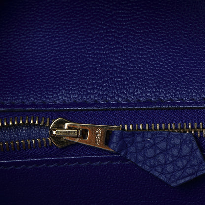 Hermes Togo Birkin 35 Bleu Electrique 18 of 40