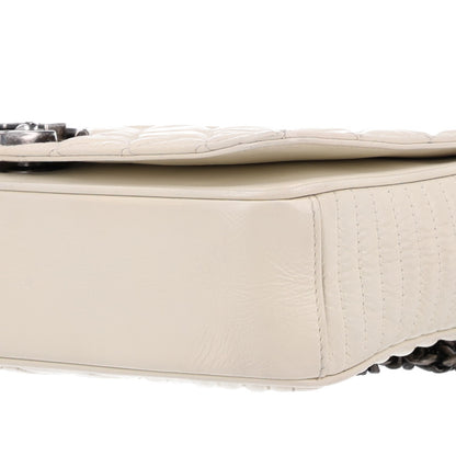 Chanel Glazed Calfskin Quilted Medium Coco Boy Flap White 10 of 10