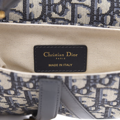 Christian Dior Oblique Mini Saddle Bag Blue 6 of 10