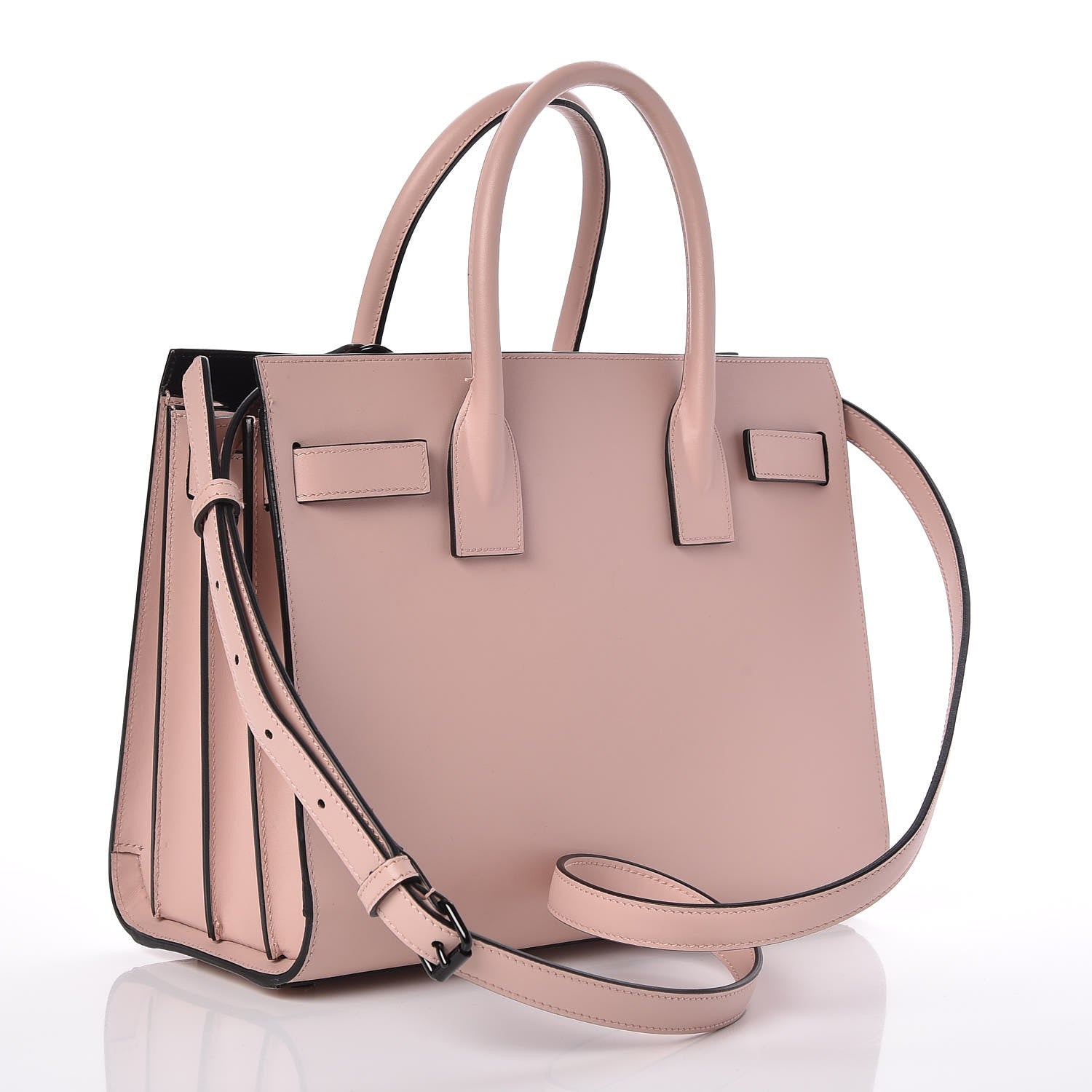 Saint Laurent Smooth Calfskin Baby Sac De Jour Pale Pink 4 of 8