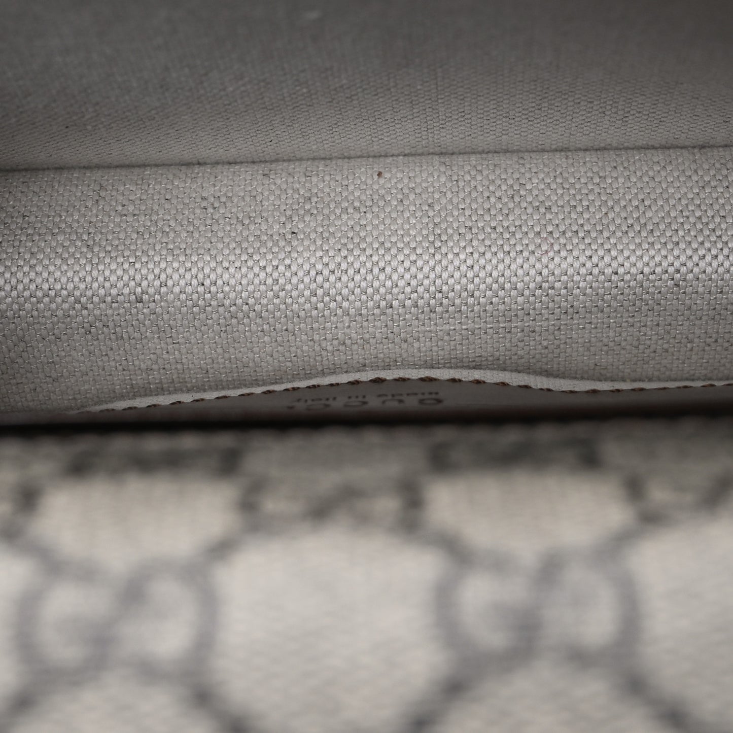 GG Supreme Monogram Azalea Calfskin Mini Retro Interlocking G Flap Shoulder Bag Beige Ebony Brown Sugar