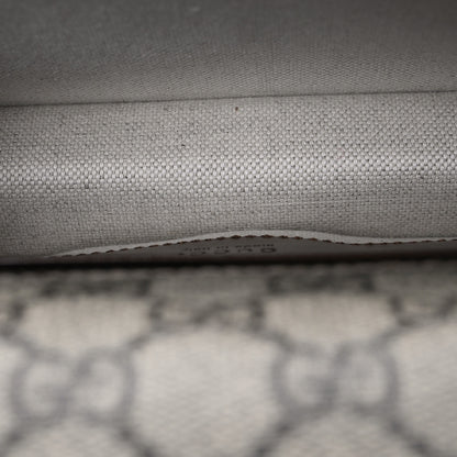 Gucci GG Supreme Monogram Azalea Calfskin Mini Retro Interlocking G Flap Shoulder Bag Beige Ebony Brown Sugar 6 of 11