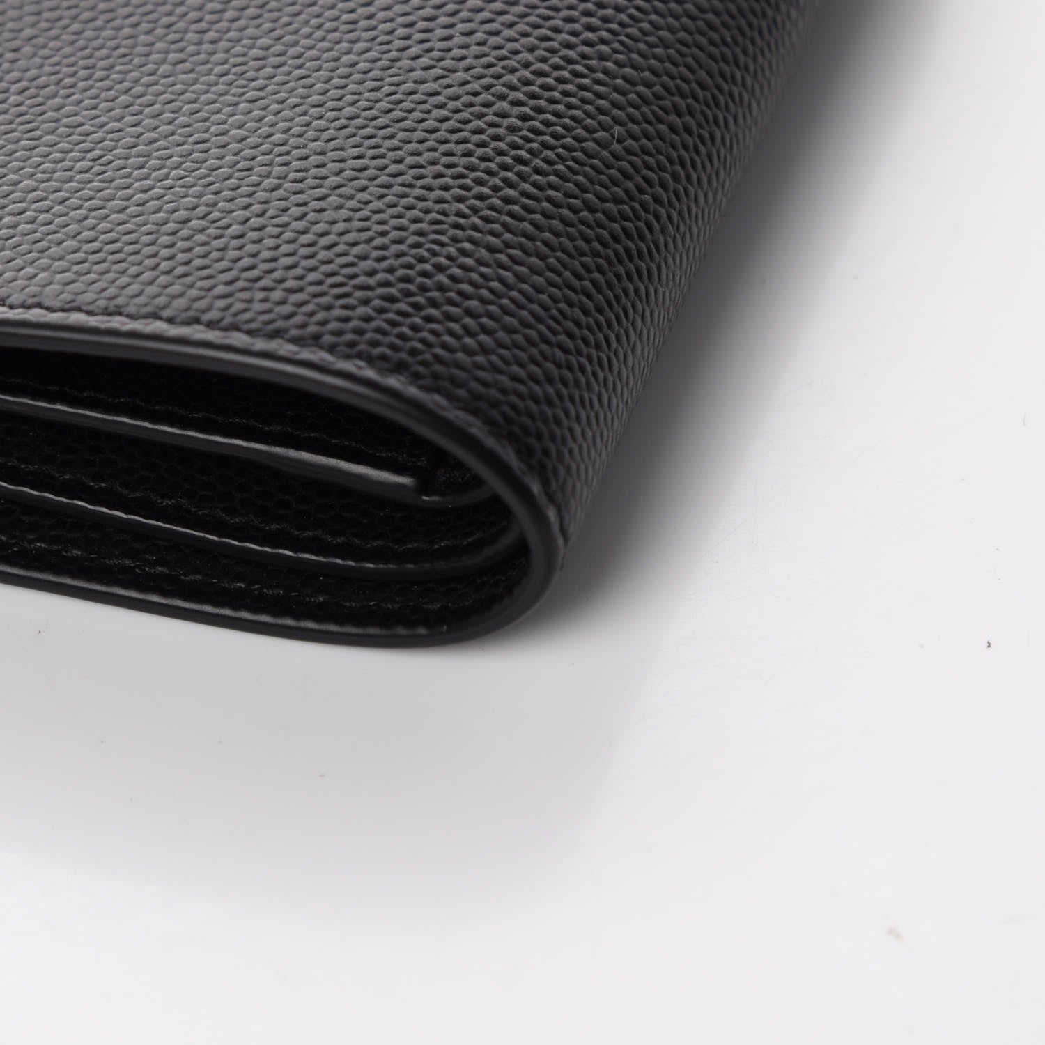 Saint Laurent Grain De Poudre Paris East West Wallet Black 9 of 10