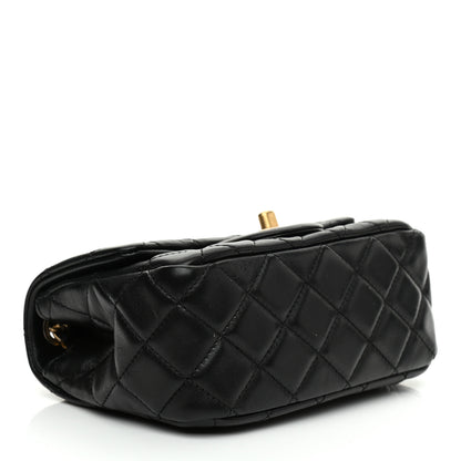 Chanel Lambskin Quilted Mini Pearl Crush Flap Black 4 of 9