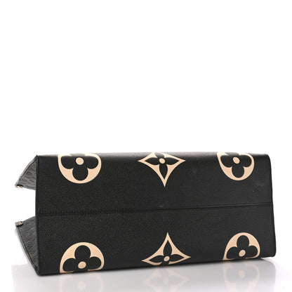 Louis Vuitton Empreinte Monogram Giant Crafty Onthego GM Black Creme 4 of 9