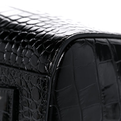 Givenchy Calfskin Crocodile Embossed Small Antigona Black 11 of 15