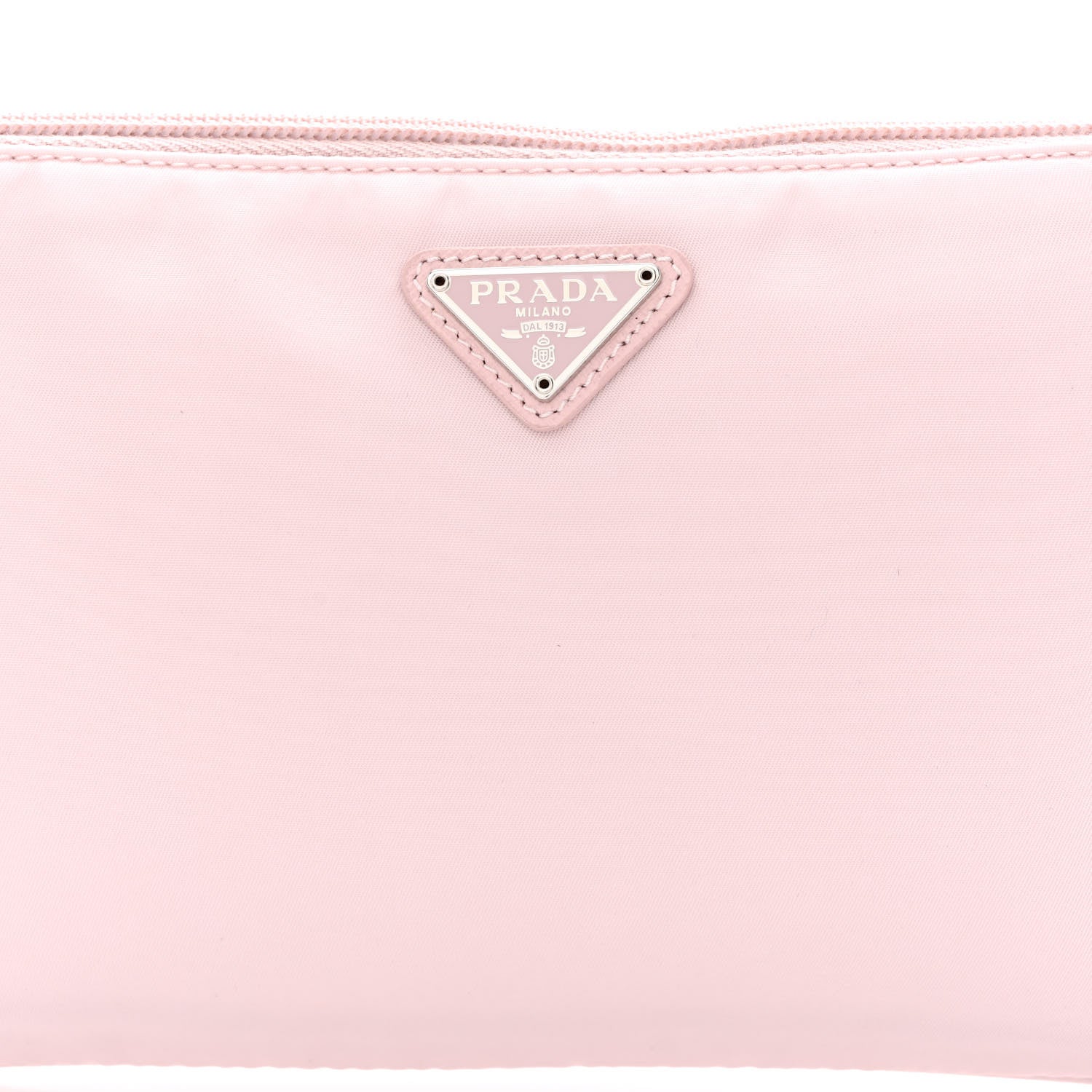 Prada Re-Nylon Vela Saffiano Mini Pochette Bag Alabastro 9 of 11