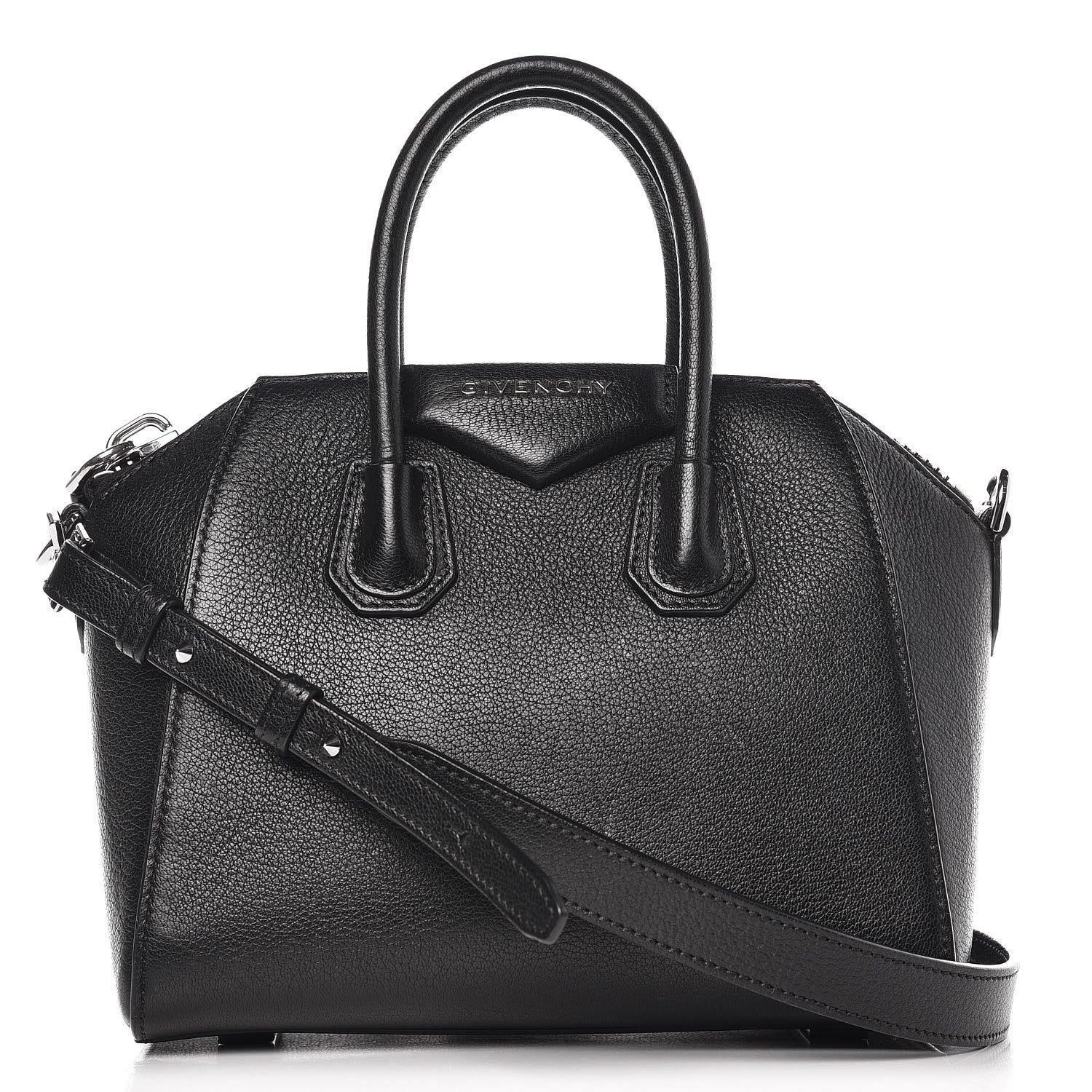 Givenchy Sugar Goatskin Mini Antigona Black 1 of 7
