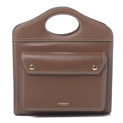 Burberry Smooth Calfskin Mini Pocket Bag Malt Brown 1 of 13