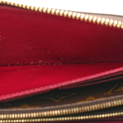 Louis Vuitton Monogram Clemence Wallet Fuchsia 5 of 17