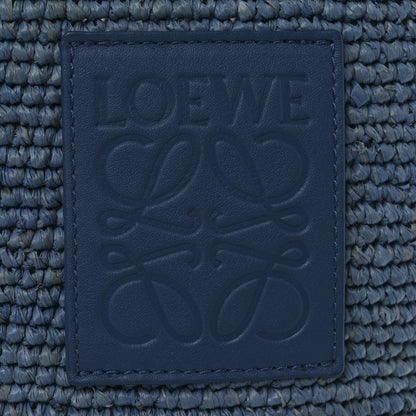Loewe Raffia Mini Slit Tote Bag Blue 7 of 11