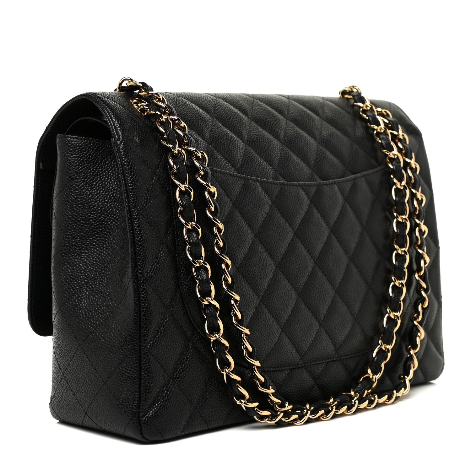 Chanel Caviar Quilted Maxi Double Flap Black 3 of 13
