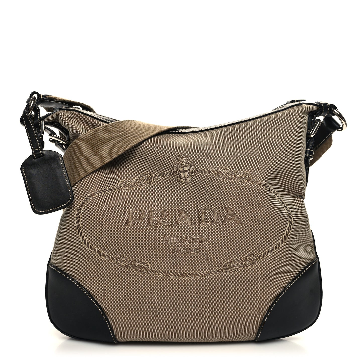 Jacquard Logo Small Flat Messenger Bag Corda Bruciato