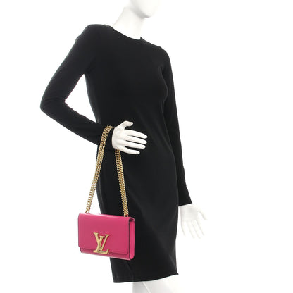 Louis Vuitton Calfskin Chain Louise MM Hibiscus 3 of 8