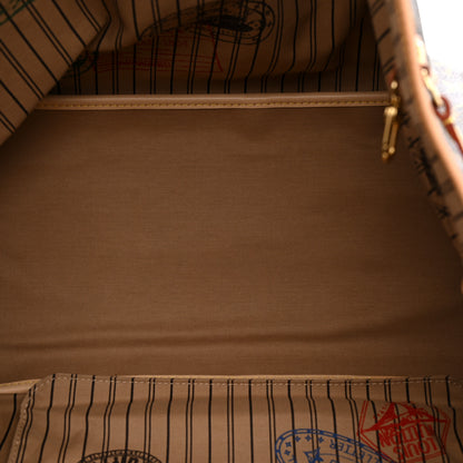 Louis Vuitton Monogram Stamped Inside Out Neverfull Bandouliere GM Beige 5 of 9