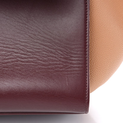 Celine Satin Baby Grained Calfskin Small Tri-Color Trapeze Carmin 7 of 13