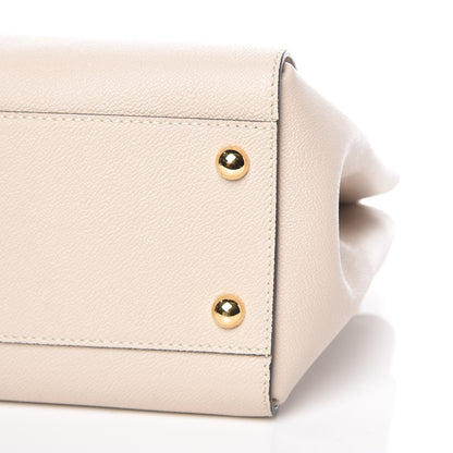 Burberry Soft Grain Calfskin Medium Buckle Tote Limestone 7 of 10