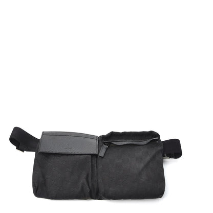 Gucci GG Monogram Double Pocket Belt Bag Black 1 of 8