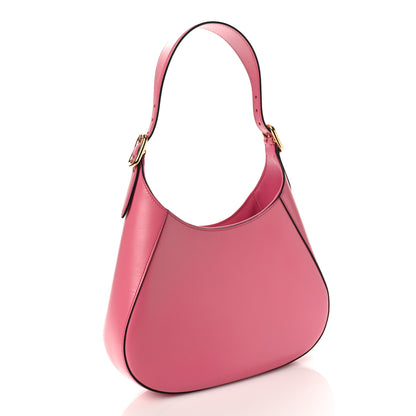 Prada Spazzolato Cleo Shoulder Bag Black Pink 3 of 9