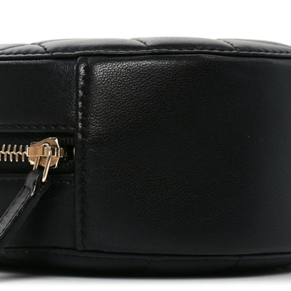 Chanel Lambskin Quilted Round Pearl Crush Clutch With Chain Black 9 of 10